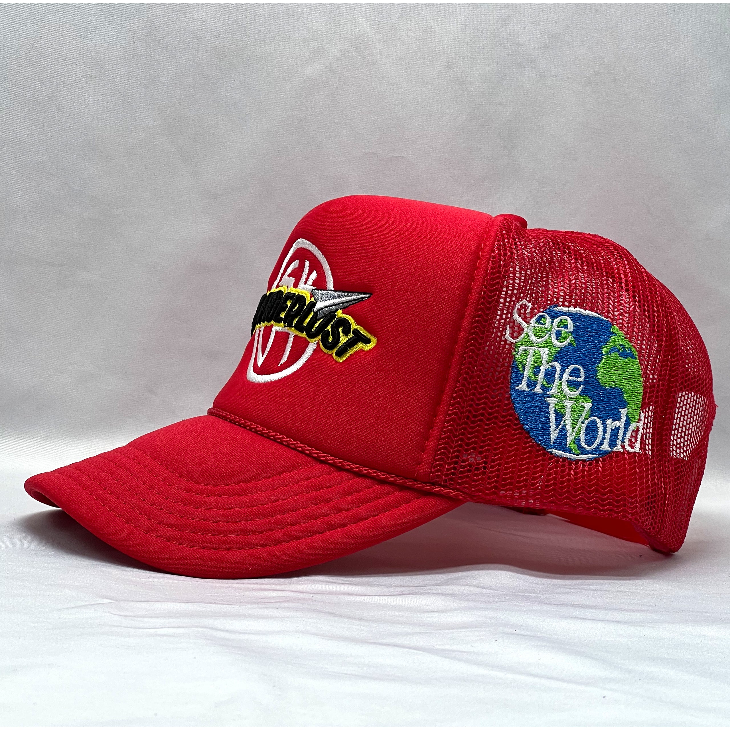 The WANDERLUST Trucker Hat (Red)