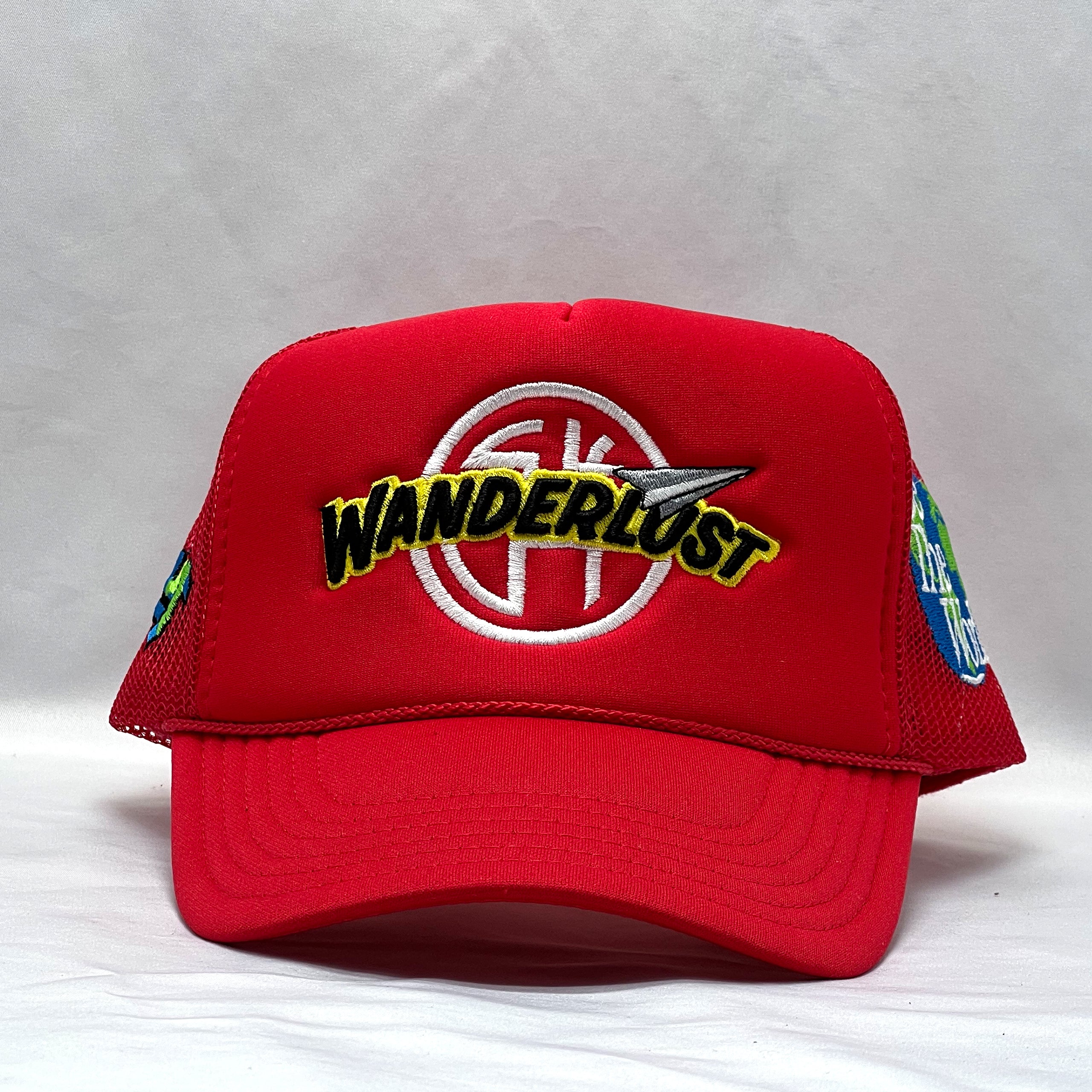 The WANDERLUST Trucker Hat (Red)